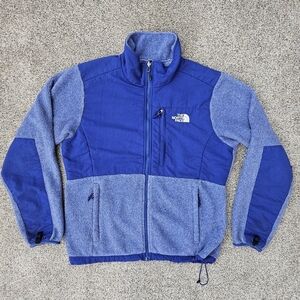 The North Face Denali Jacket Purple Logo Fleece Zip Up Coat Womens Size Medium